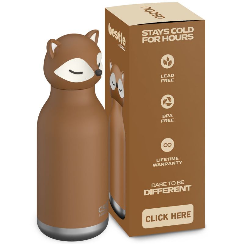 Gourde isotherme Bestie Renard (460 ml) Asobu Packaging 5