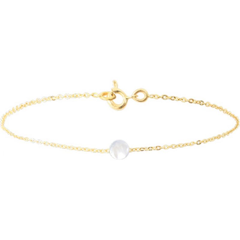 Bracelet pastille nacre (or jaune 750°) Lucas Lucor