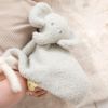 Doudou attache sucette Teddy Eléphant Gris  par Nattou