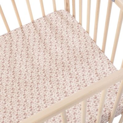 Drap-housse pour berceau Gala Cerise (120 x 60 cm) Walking Mum