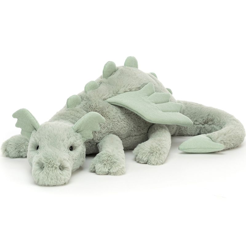Peluche géante Scrumptious Dragon sage (66 cm) Jellycat