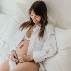 Bola de grossesse Mala chaîne (or jaune 18 carats)