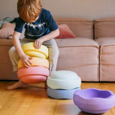 Jeu de motricité Original rainbow pastel (6 blocs)