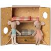 Studio de danse Souris avec Petite sœur et Petit frère Maileg Produit 1