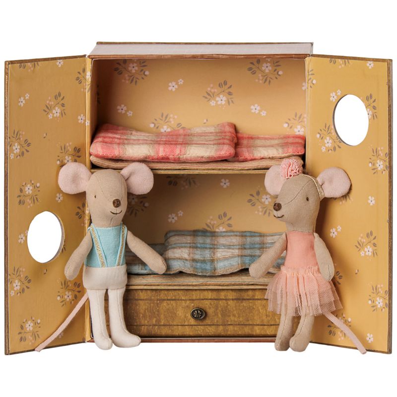 Studio de danse Souris avec Petite sœur et Petit frère Maileg Produit 1