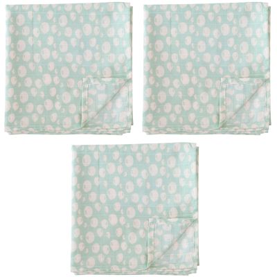 Lot de 3 langes mousseline Balloon Turquoise (55 x 55 cm) Trixie