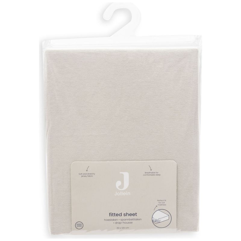 Drap housse en jersey Sand (60 x 120 cm) Jollein Packaging 4