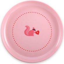 Assiette plate écureuil rose  par Super Petit
