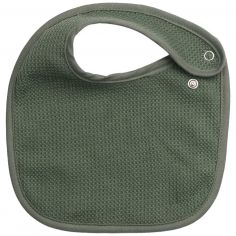 Lot de 6 bavoirs de naissance Nid d'abeille Sauge