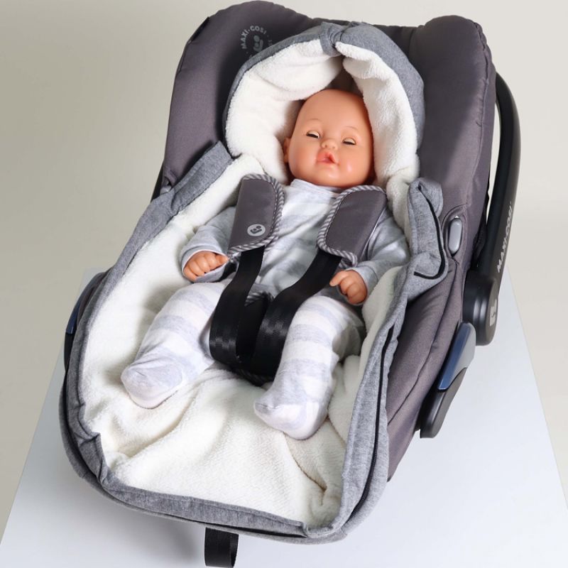 Chancelière universelle pour cosy Jersey Hood dark grey (0-12 mois) Kaiser Ambiance 8