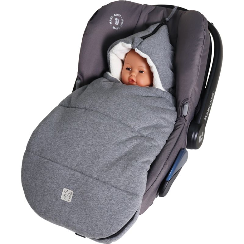 Chancelière universelle pour cosy Jersey Hood dark grey (0-12 mois) Kaiser Ambiance 9
