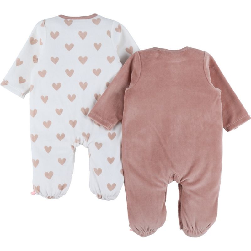 Lot de 2 pyjamas Velours Mon cœur (6 mois) Noukie's Produit 3
