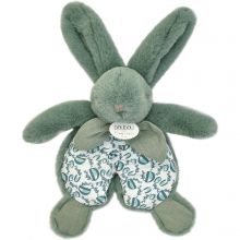 Peluche Lapin Doudou Pantin vert sauge (18 cm)  par Doudou et Compagnie