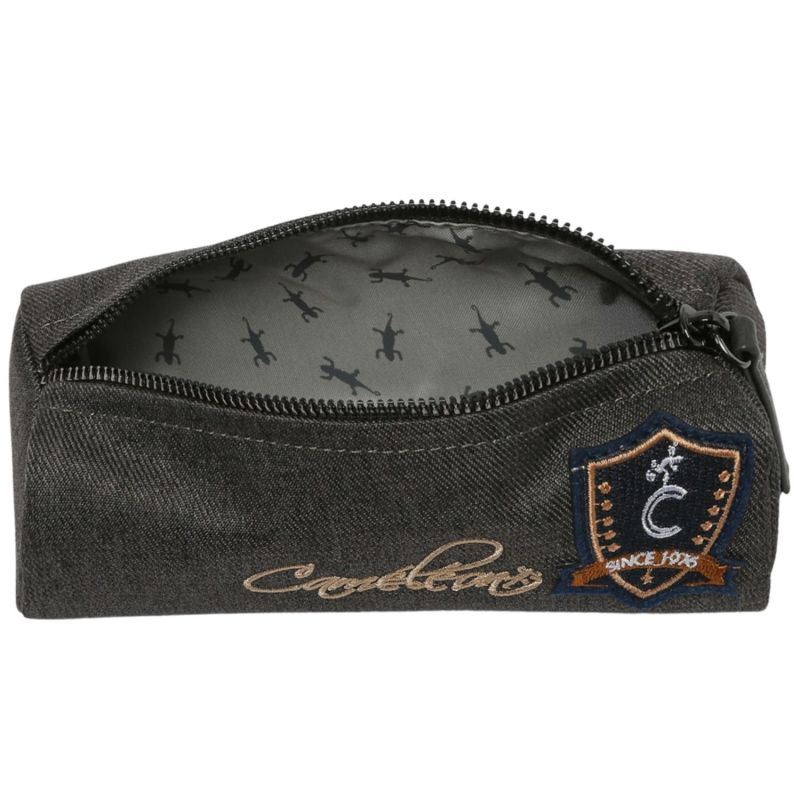 Trousse 1 compartiment Grey Badges Caméléon Produit ouvert 3
