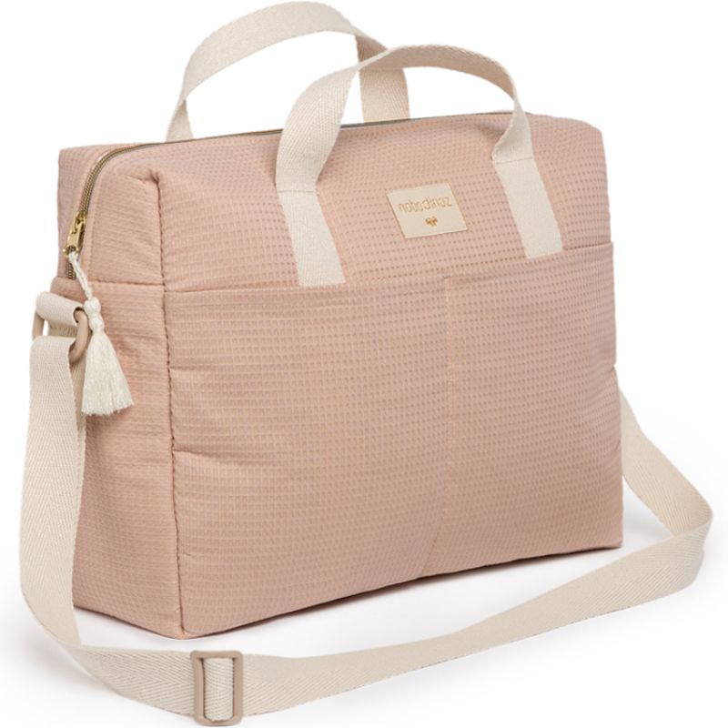 Sac à langer nid d'abeille Gala Misty Pink Nobodinoz