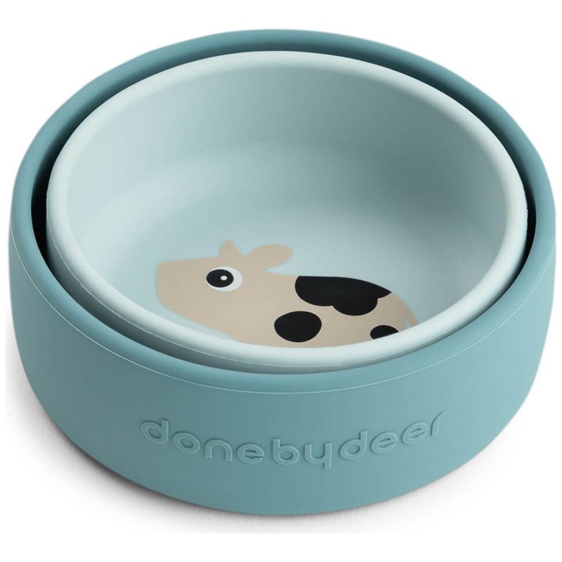 Lot de 2 bols en silicone Dotti Bleu Done by Deer Produit 4