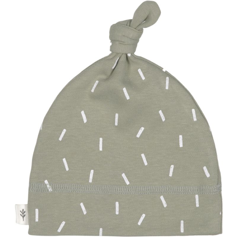 Bonnet en coton bio Cozy Colors Vert olive (0-2 mois) Lässig