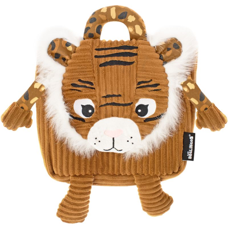 Sac à dos bébé peluche Speculos le tigre Les Déglingos Produit 1 grande taille