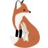 Sticker renard M. Fox (60 x 38 cm) - Lilipinso