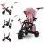 Variation Rose, noir du produit Tricycle évolutif Easytwist Mauvelous Pink de la marque Kinderkraft