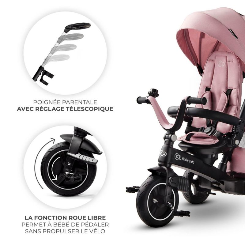 Tricycle évolutif Easytwist Mauvelous Pink Kinderkraft Produit 8