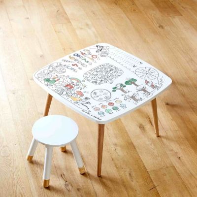 Pack table à colorier Coloritable + 2 Tabourets Artiste