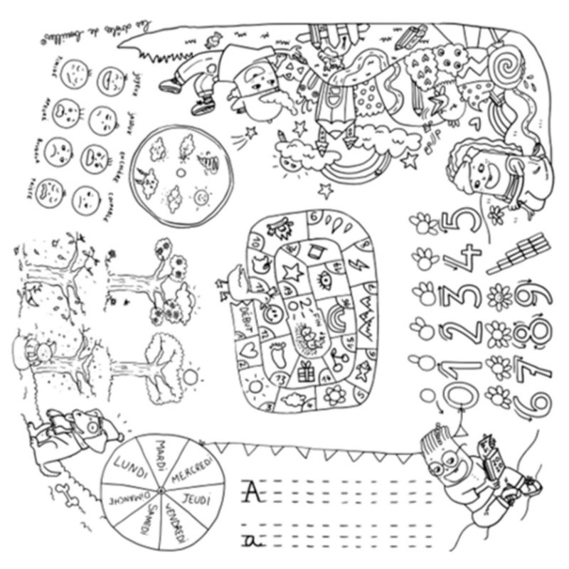 Pack 1 Coloritable + 2 Tabourets Artiste DBKids Produit 4