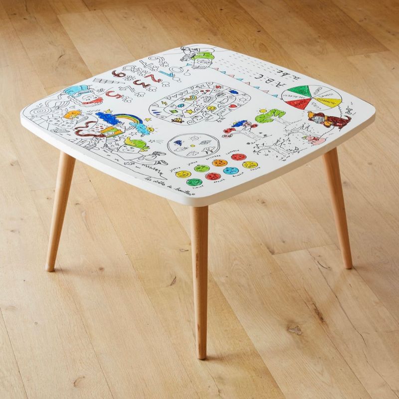 Pack table à colorier Coloritable + 2 Tabourets Artiste DBKids Ambiance 8