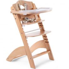 Chaise haute évolutive en bois Lambda 3 naturel  par Childhome