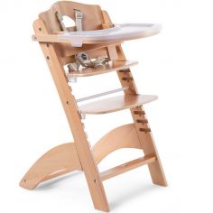 Chaise haute évolutive en bois Lambda 3 naturel
