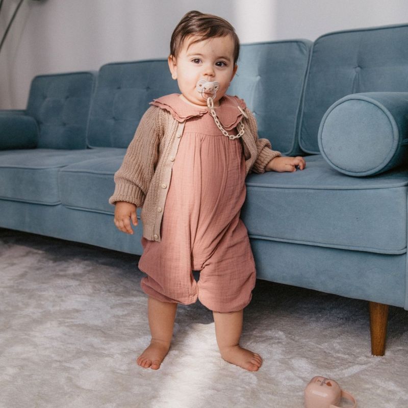 Attache sucette chaîne Birdies Rose Suavinex Ambiance 4