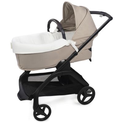 Housse de nacelle dual et Drap housse pour nacelle Little Bloom Blanc