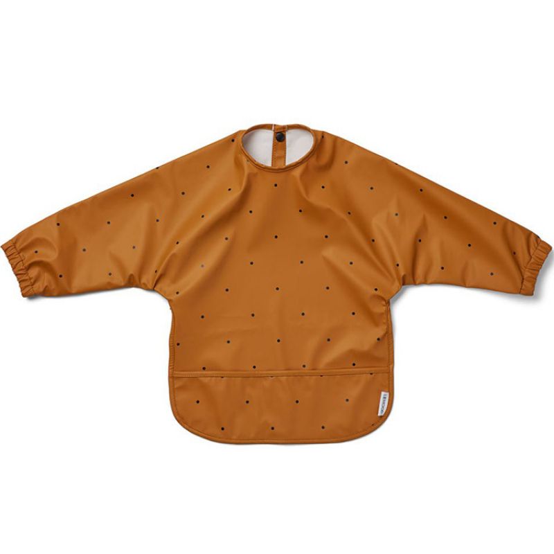 Bavoir à manches Merle Classic dot mustard Liewood