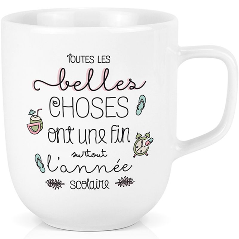 Mug en céramique Toutes les belles choses ont une fin... (600 ml) Créa Bisontine