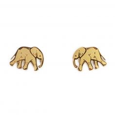 Boucles d'oreilles Éléphant (Plaqué or 18 carats) - Mava