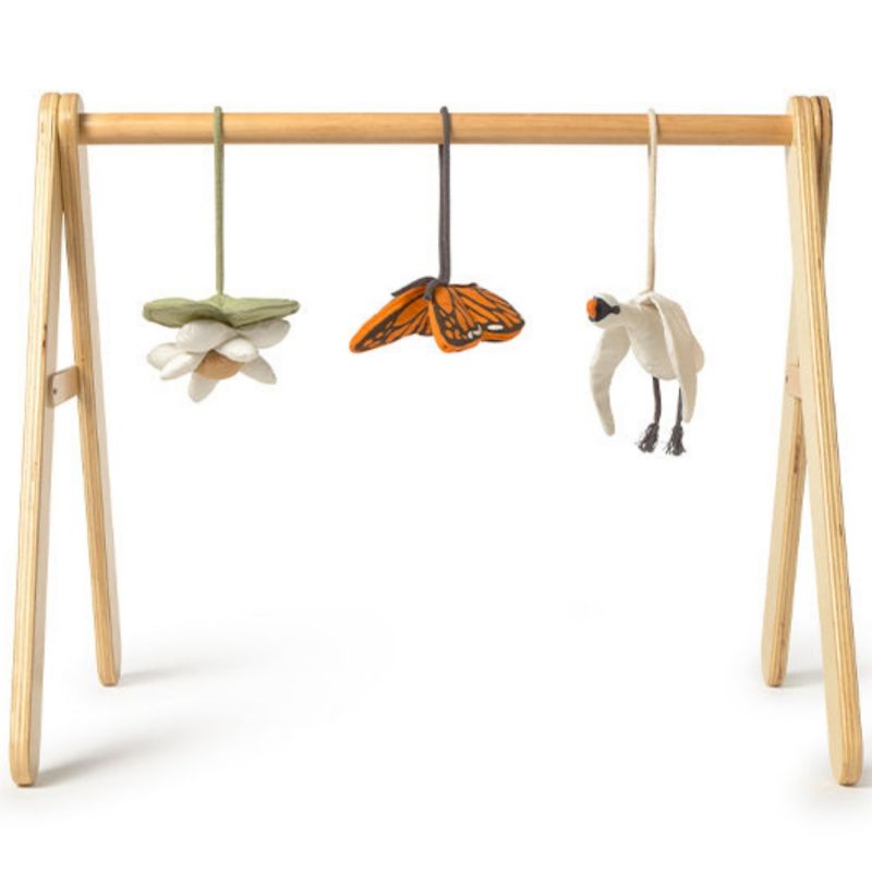 Arche d'éveil bébé en bois avec 3 jouets sensoriels Lorena Canals Produit 1