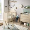 Lit bébé évolutif Arche Chêne strié (60 x 120 cm) Sauthon mobilier Ambiance 6