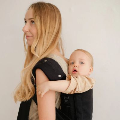 Lot de 2 pads p'tit confort pour porte bébé P’tit Evo Noir