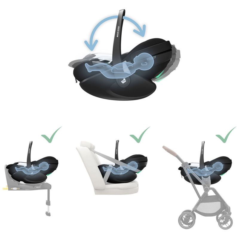 Siège auto Pebble 360 Pro 2 Twilic Black (groupe 0+) Maxi-Cosi Produit 9