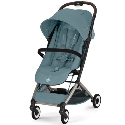 Poussette Ultra Compacte Orfeo 2026 châssis Taupe Stormy Blue