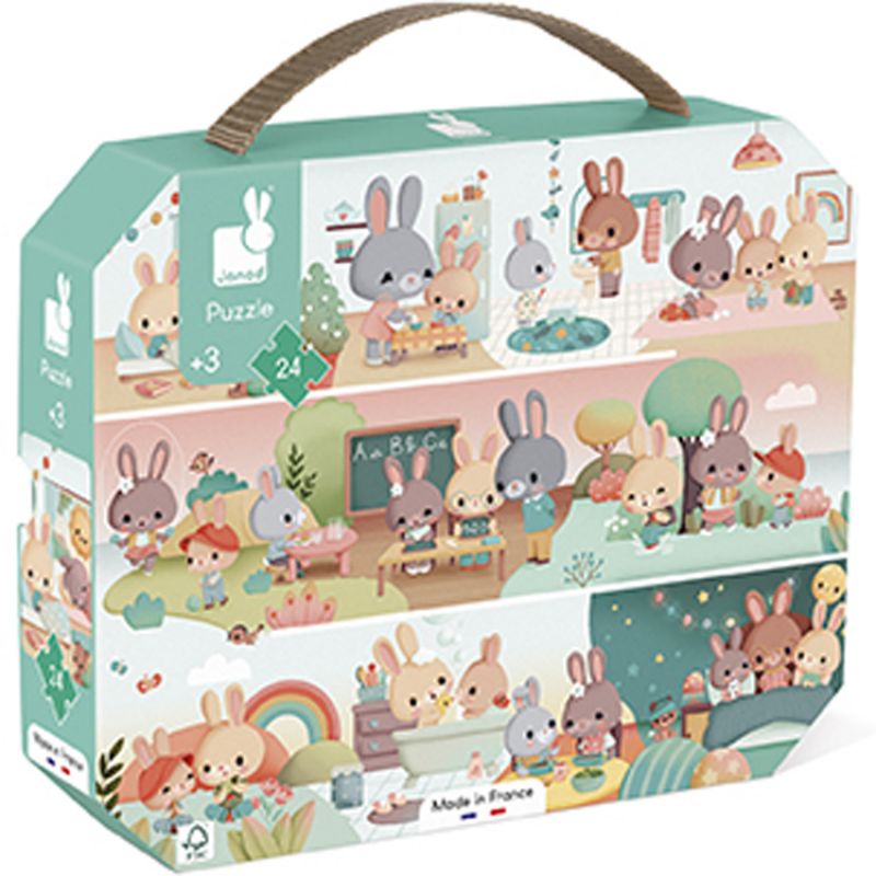 Puzzle Une journée (24 pièces) Janod