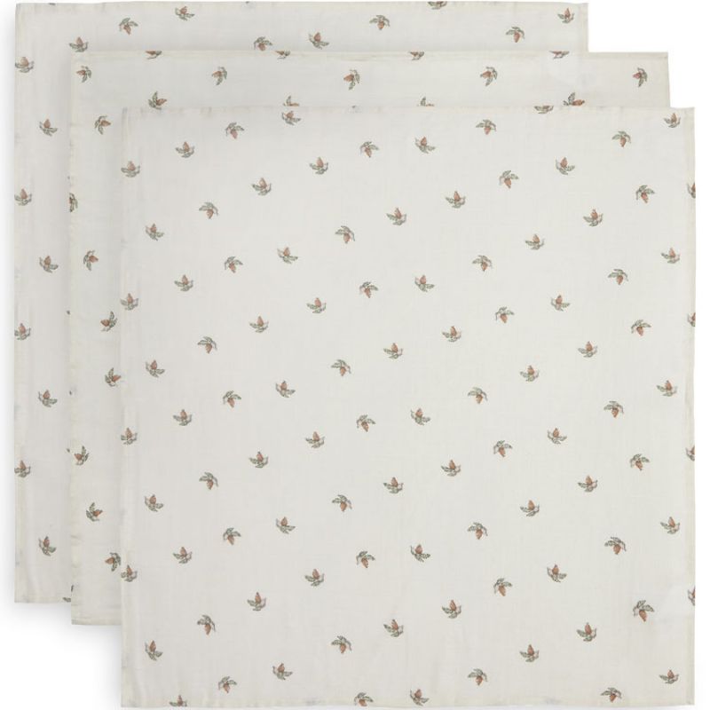 Lot de 3 langes gaze de Coton Small Rosehip (70 x 70 cm) Jollein