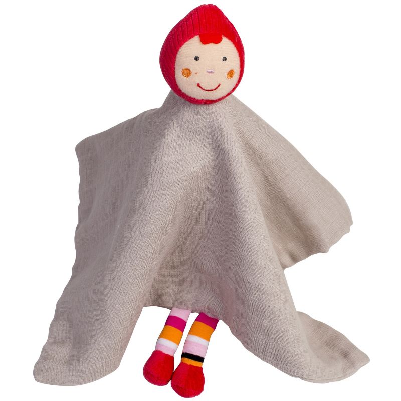 Doudou plat Zaza Chaperon (34 x 34 cm) Ebulobo