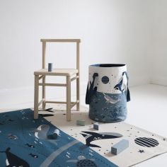 Sac à jouets Little Deep Blue (30 x 40 cm)