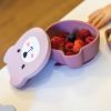 Set bol à ventouse et cuillère en silicone Ourson Rose TUM TUM Ambiance 2