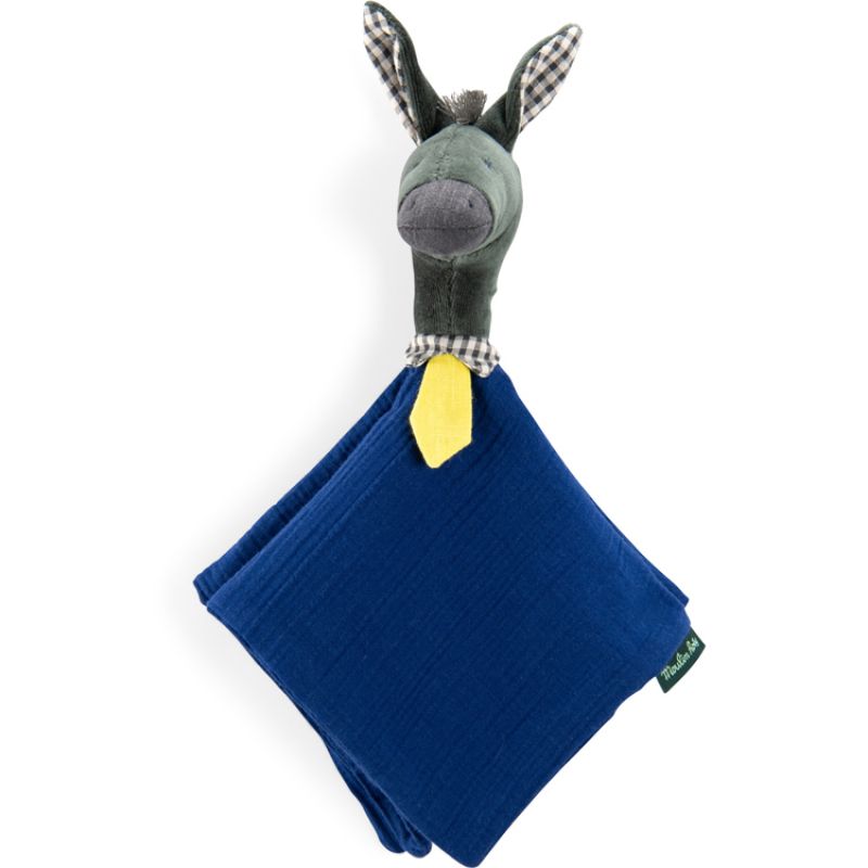 Doudou plat Anatole l'âne Pomme des Bois (34 cm) Moulin Roty