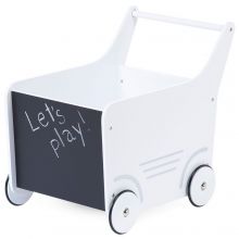 Chariot de marche en bois blanc  par Childhome