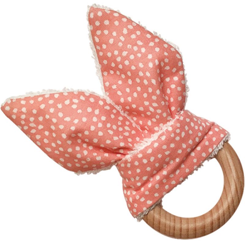 Anneau de dentition en bois Lapinou rose Tata Lucette