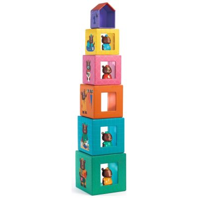 Lot de 5 cubes TopaniHouse  par Djeco