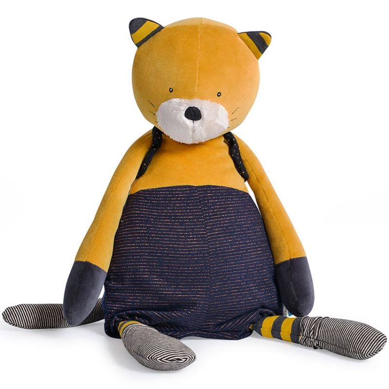 Peluche géante chat Lulu Les Moustaches (60 cm) Moulin Roty
